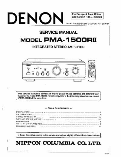 Denon PMA1500RII amplifier