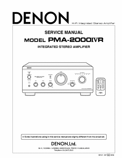 Denon PMA2000-4 integrated amplifier