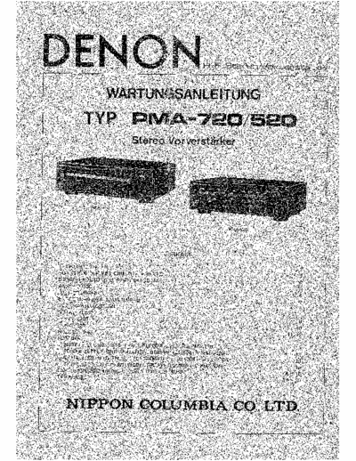 Denon PMA520 & 720 integrated amplifier