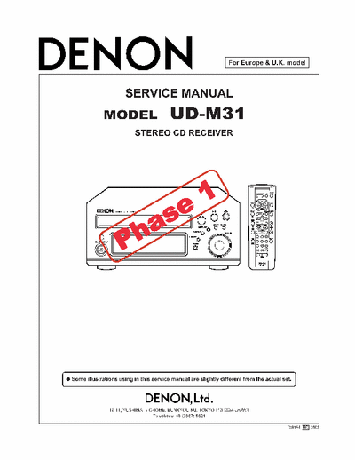 Denon UDM31cd receiver