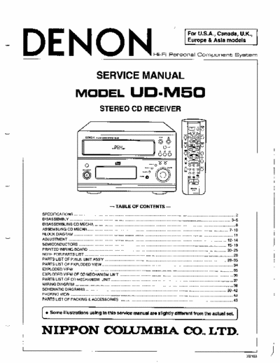 Denon UDM50 cd receiver