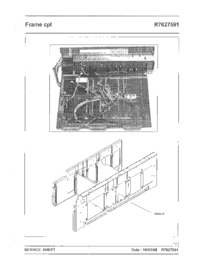 Barco Graphics 1209s R7627591 - Frame cpl