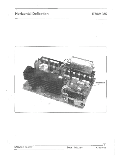 Barco Graphics 1209s R7621085 - Horizontal deflection