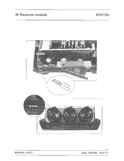 Barco Graphics 1209s R761781 - IR receiver module