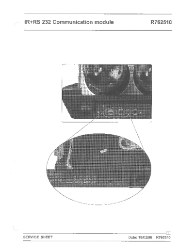 Barco Graphics 1209s R762510 - IR and RS232 communication module