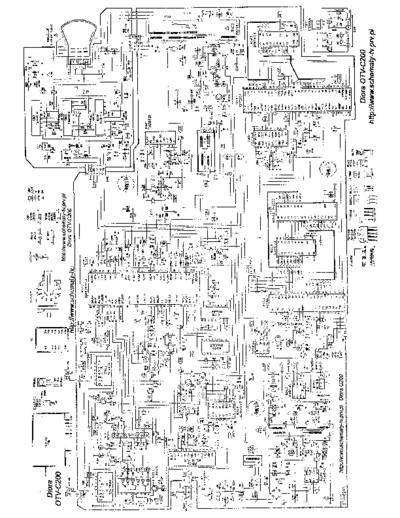 Diora OTV-C200 Schematic diagram for the Diora OTV-C200 TV set.