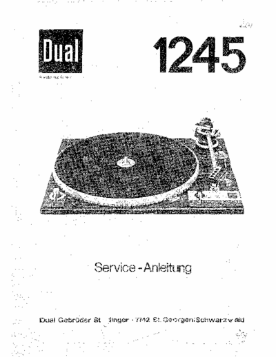 Dual 1245 phono