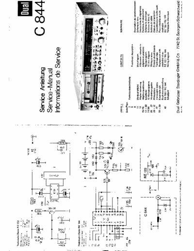 Dual C844 cassette deck