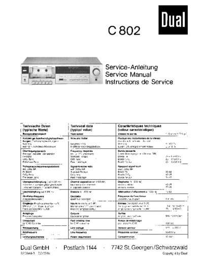 Dual  service manual