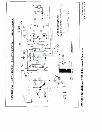 DUAL P(H)410V1 -P(H)1010SV PU met stereo-element, monoversterker, luidspreker