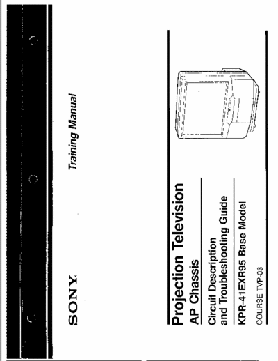 Sony AP-Chassis Sony AP chassis training manual