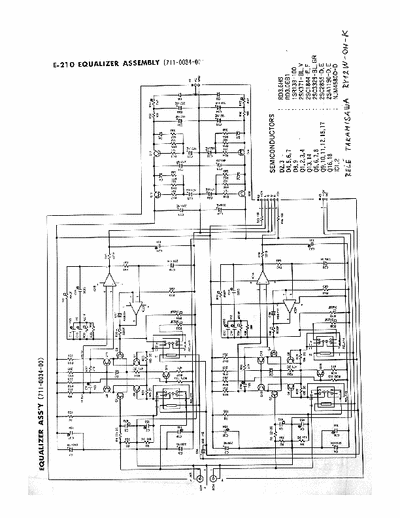 ACCUPHASE E210 ACCUPHASE.Integrated audio amplifier.Schematic.2 parts.