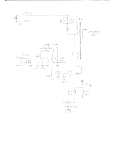 Philips MCI500H Schematics of primary part of 9V Stand-by power supply (ECO 9V).