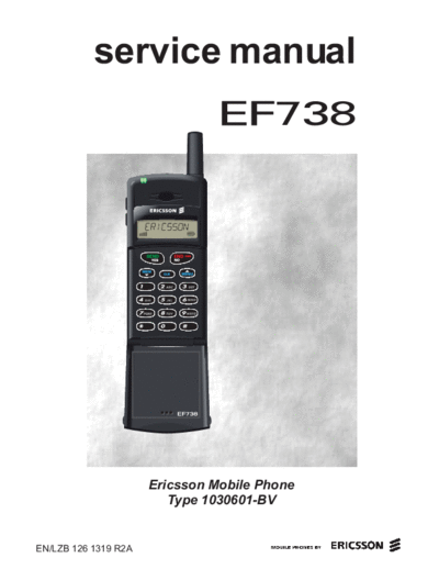Ericsson EF738, EF778 Service Manual Type 1030601-BV - pag. 267