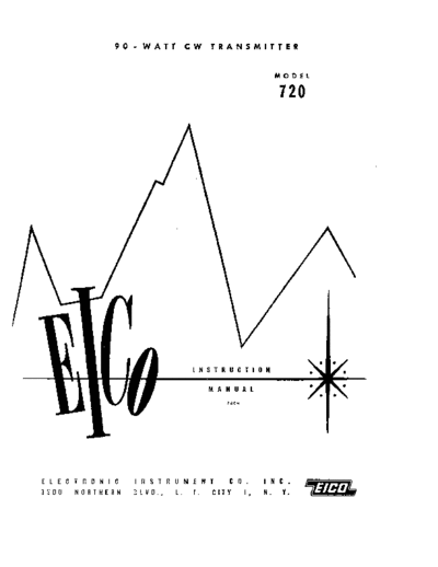 EICO 720 description and schematic of this tube AM transmitter.