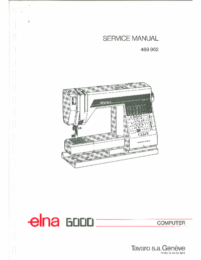 ELNA 6000 computer service manual sewing machine [printed in switzerland] - Part File 1/2, pag. 55