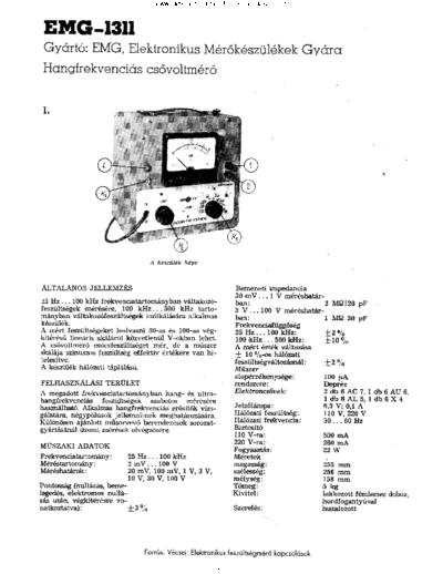 Orion Orion EMG 1311 NF Voltmetr