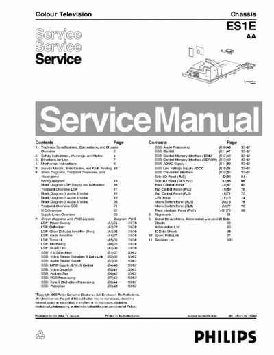 PHILIPS  Servise manual