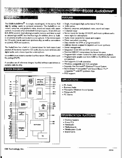 ESS ESS688 ESS688 PC audio