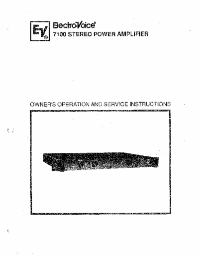 Electro-Voice 7100 power amplifier