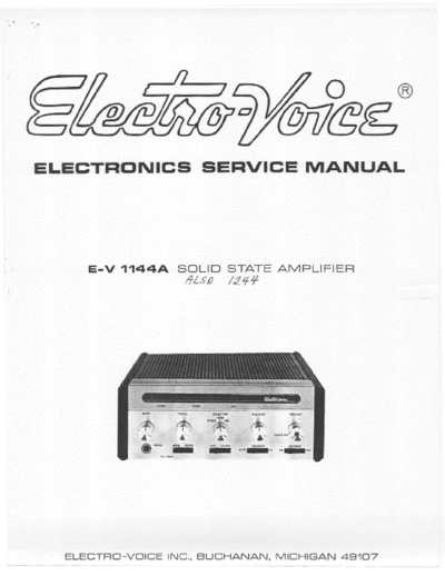 Electro-Voice EV1144A amplifier