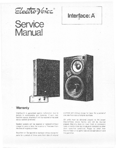 Electro-Voice InterfaceA mfb (motional feed back system)