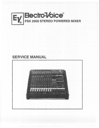 Electro-Voice PSX2400 power mixer