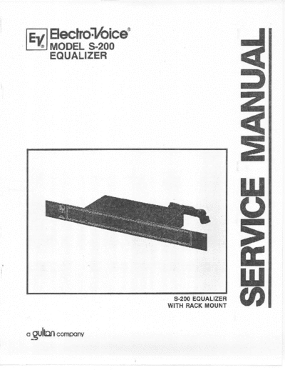 Electro-Voice S200 equalizer