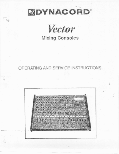 Electro-Voice Vector mixer