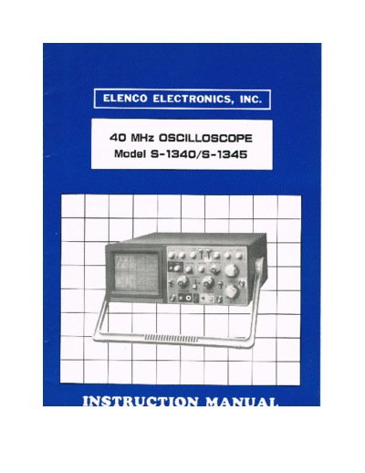 Elenco S -1345 Elenco S -1345 Oscilloscope