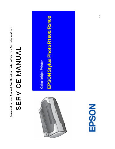 Epson R1800 Service Manual for Epson R1800 and R2400