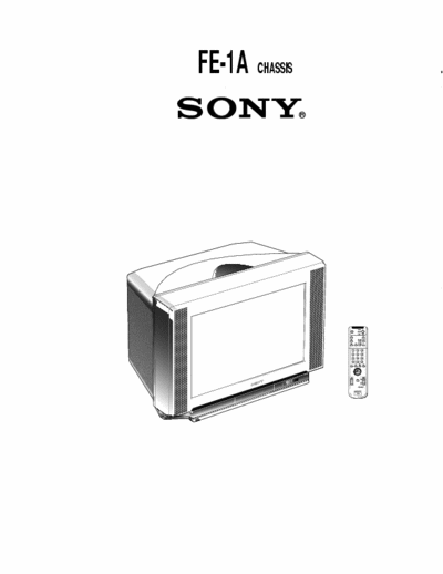 SONY FE-1A Sony FE-1A SERVICE MODE
