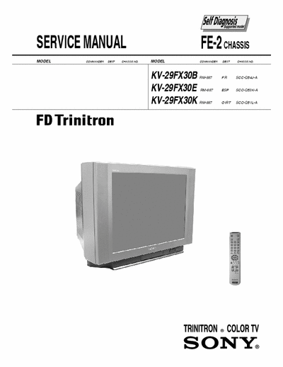 SONY FE-2 Sony FE-2 SERVICE MODE