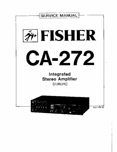 Fisher ca 272 Service manual