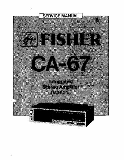 Fisher CA 67 service manual
