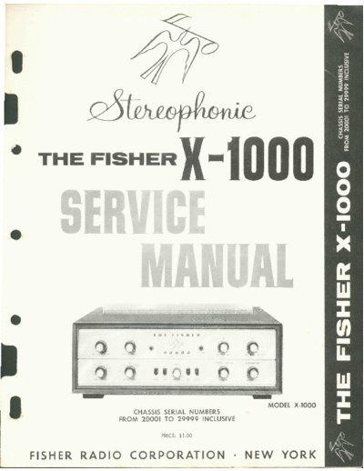 Fisher X1000 Fisher Audio Schematics