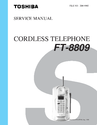 Toshiba FT-8809 Service Manual