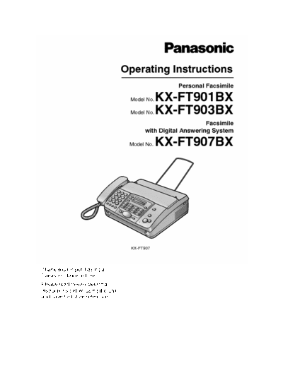 Panasonic KX-FT931 This is a faccimile machine