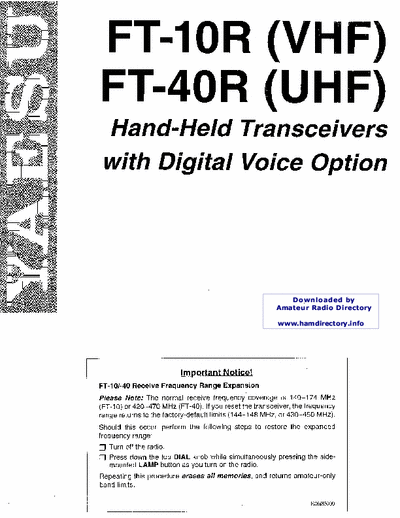 yeasu FT10r op-manual