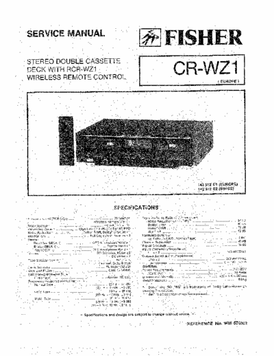 Fisher CRWZ1 cassette deck