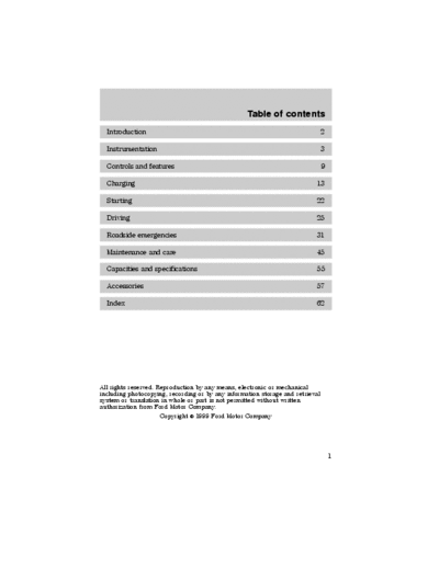 2000 Ford ranger operators manual #4