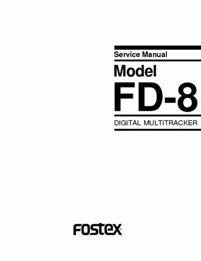 Fostex FD08 multitracker