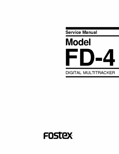 Fostex FD4 multitracker