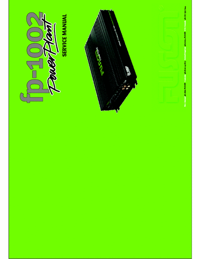 Fusion FP1002 car amplifier