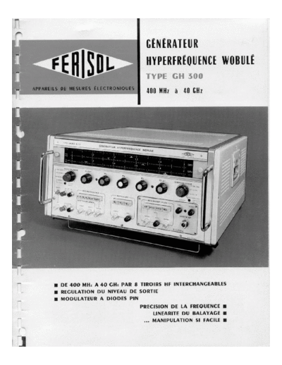 Ferisol GH300 user and technic manual