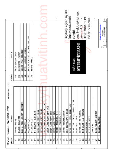   Esquema placa mãe Gigabyte  GA-945GCM-S2C