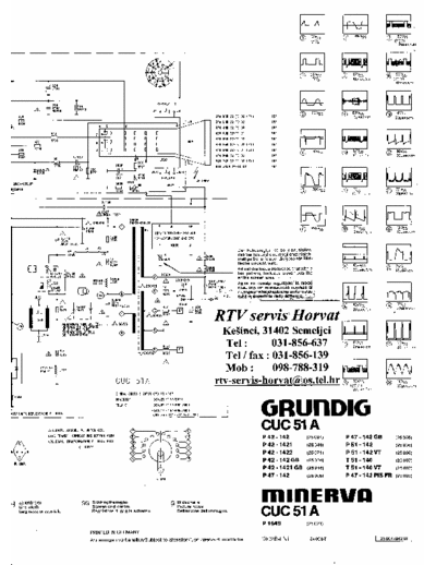 GRUNDIG  With IC TMS1100NLP1087, TMS3705NL, SDA2116, TDA3562, TDA3590, TDA3562A or TDA3303, TDA1905, TDA2995, TDA2655B, TDA4600