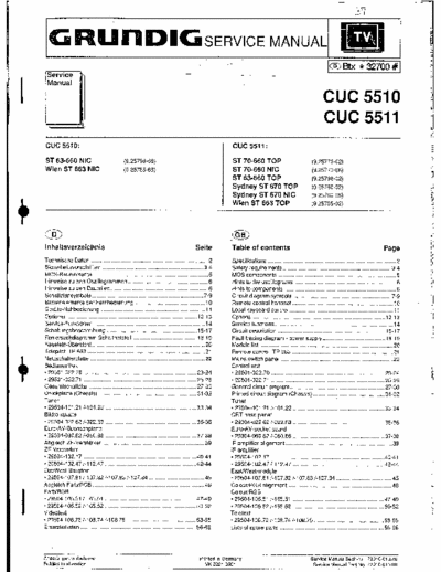 GRUNDIG CUC 5510,5511 s.m.