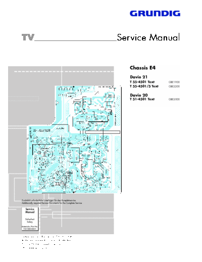 GRUNDIG T55-4501 Text Service Manual