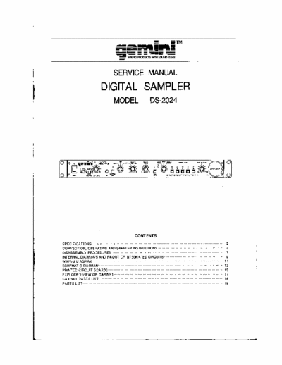Gemini CS2024 sampler